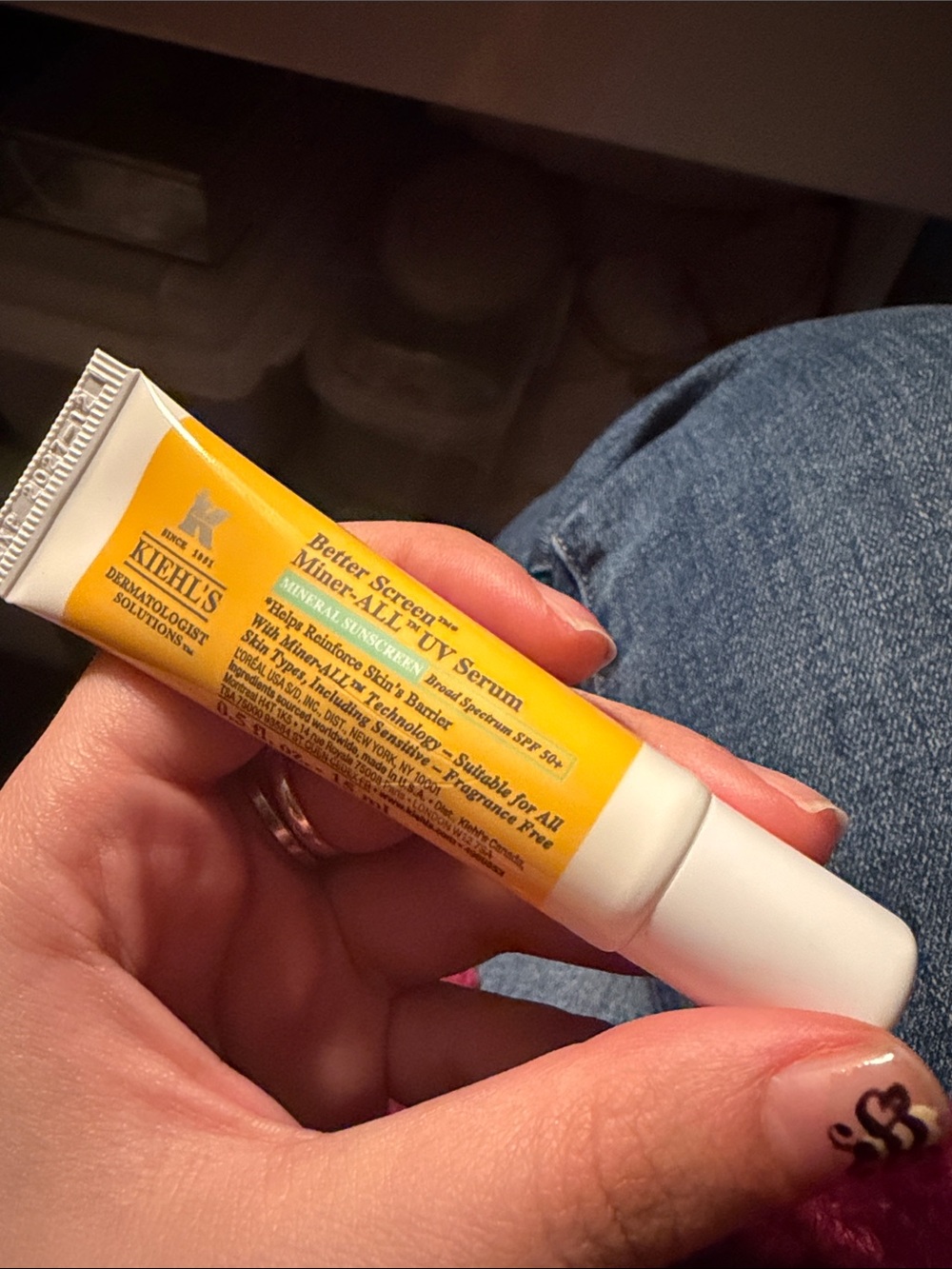 Kiehl's Yellow and White Mineral Sunscreen Serum Tube